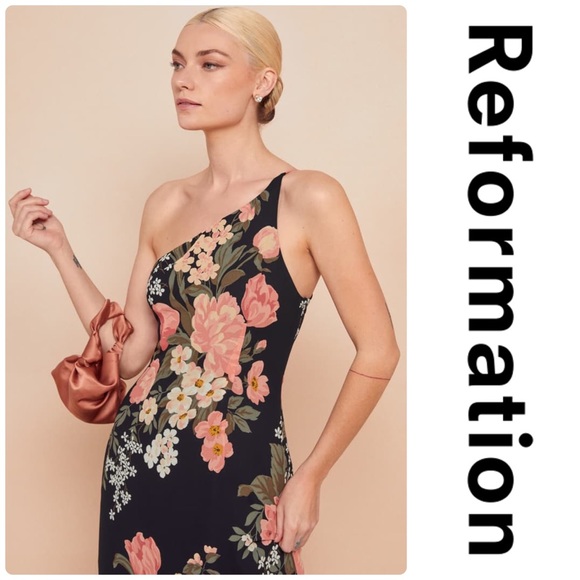 Reformation Eastside Floral One-Shoulder Dress - Picture 5 of 5
